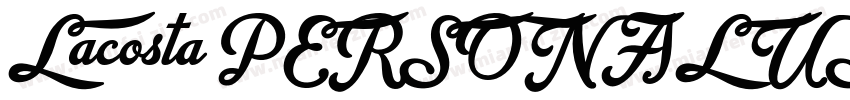 Lacosta PERSONAL USE字体转换